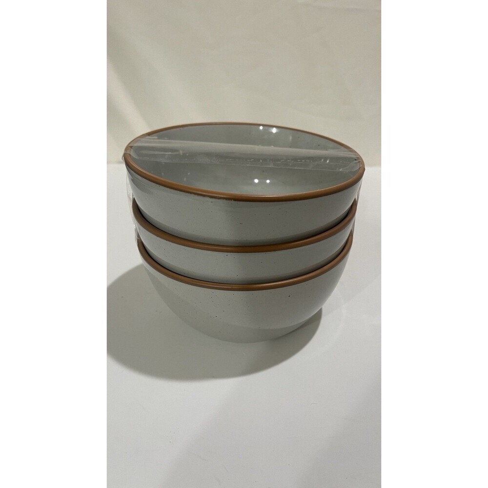 Mora Ceramic Bowls for Kitchen, 28Oz - Bowl Set of 3- for Cereal, Salad, Pasta,